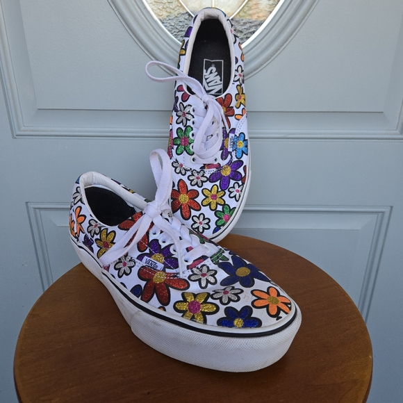 Vans Shoes - VANS Era Platform Glitter Daisies Stackform Sneakers